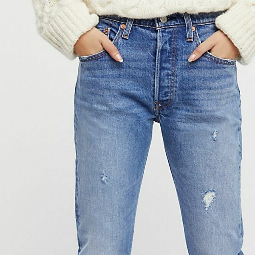 FP distressed boyfriend jeans